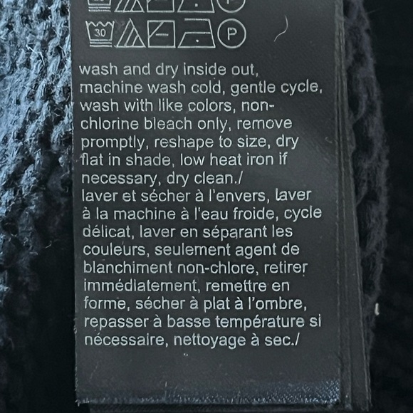 Tommy Jeans Logo Turtleneck Sweater Slouchy Navy Blue Urban Crop S/M READ GUC - Picture 13 of 14